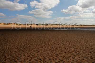 Playa de Formby durante la marea baja
