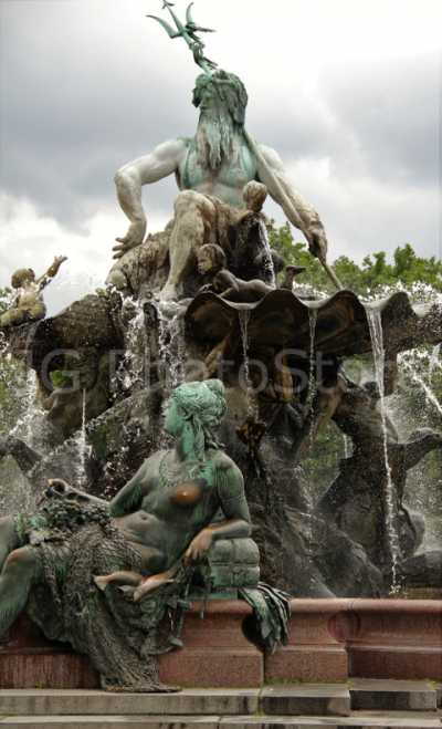 Neptune fountain in Berlin.