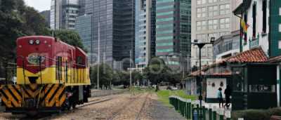 Railway line in Bogotá
