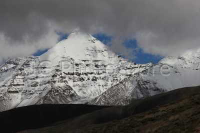 Snow in August at the Spiti valley