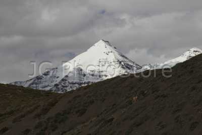 Snowed peaks higher than 5000 m