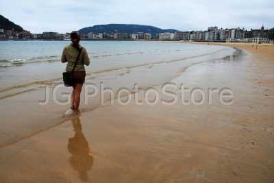 Walking during low tide