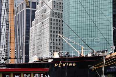 Sailing ship Peking berthed at Pier 16