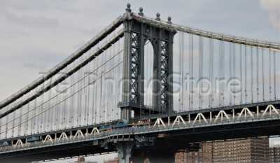 Manhattan suspension bridge.