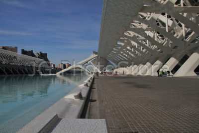 The City of the Arts and Science in Valencia from the arquitect Santiago Calatrava.