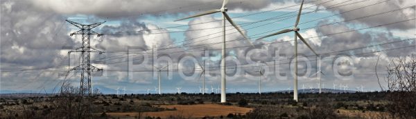 Wind farm in Maranchón, Guadalajara