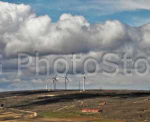 Wind farm in Soria province
