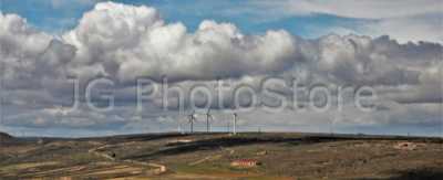 Wind farm in Soria province