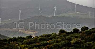 Wind farm at the Strait of Gibraltar.