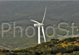 Natural Park of the Gibraltar Strait. Wind Mill.