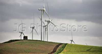 Wind mills in a wind farm in Bolonia