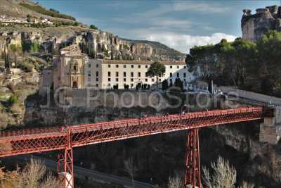 Puente de hierro de San Pablo en Cuenca