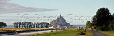 Le Mont Saint Michel is located in one of the areas with the highest tidal range of the world.