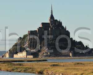 Le Mont Saint Michel  is an island