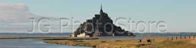 Le Mont Saint Michel  is an island